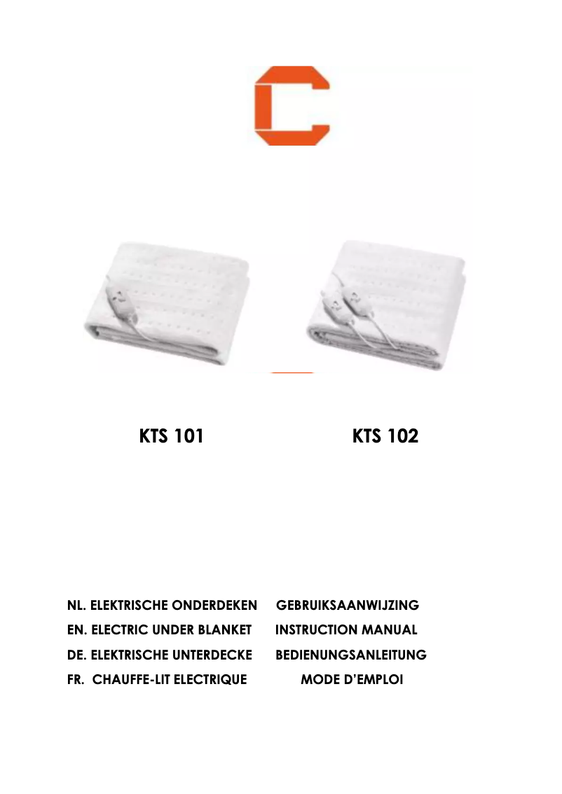 Image de la première page du manuel de l'appareil KTS101