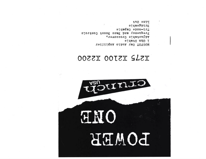 Image de la première page du manuel de l'appareil X275