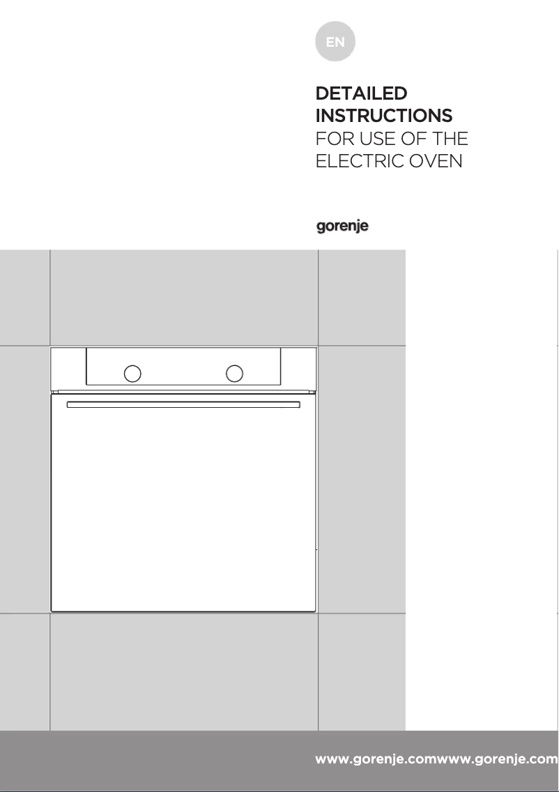 Page n°1 - Manuel utilisateur Gorenje BO747S30