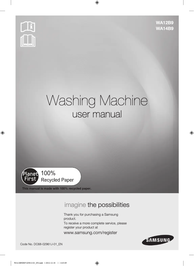 Image de la première page du manuel de l'appareil WA14B9