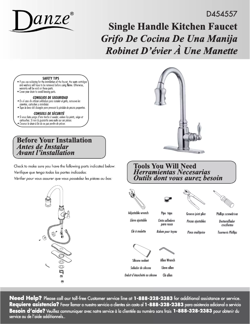 Página 1 del manual Manual de usuario Danze D454557
