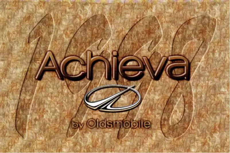 Page n°1 - Manuel utilisateur Oldsmobile Achieva (1998)