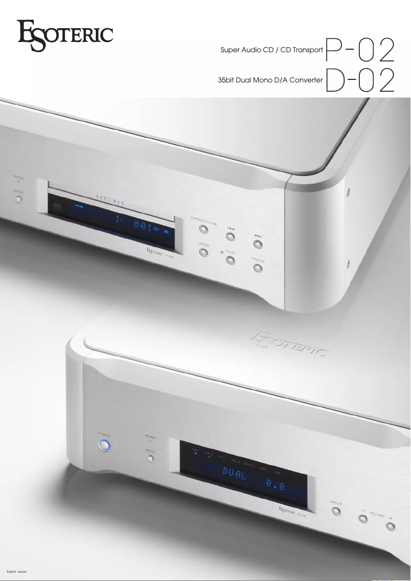 Image de la première page du manuel de l'appareil P-02