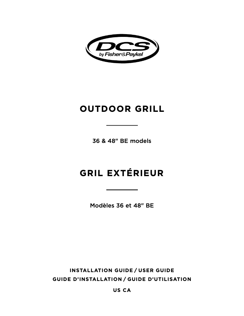 Page 1 de la notice Guide d'installation DCS BE1-48RC-L