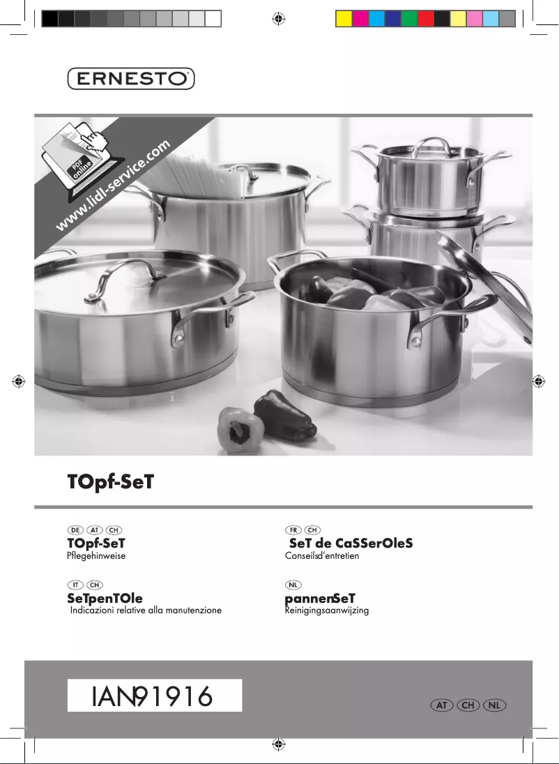 Page 1 de la notice Manuel utilisateur Ernesto IAN 91916