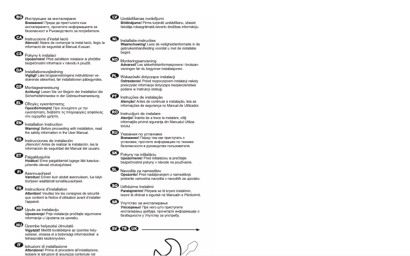 Page 1 de la notice Guide d'installation Electrolux ENT8TE18S3