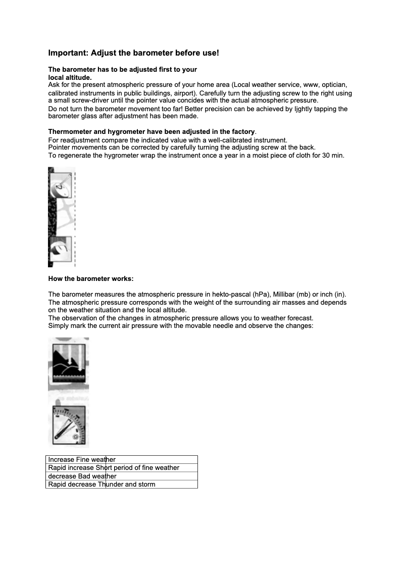 Page n°1 - Manuel utilisateur TFA 20.1040.02