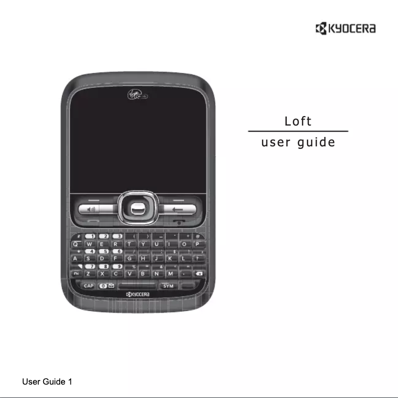 Page n°1 - Manuel utilisateur Kyocera Loft S2300