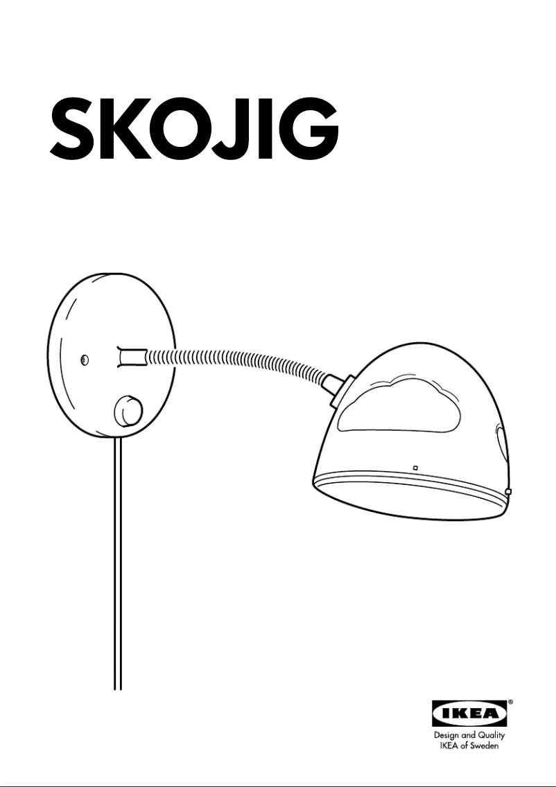 Page 1 de la notice Manuel utilisateur Ikea SKOJIG