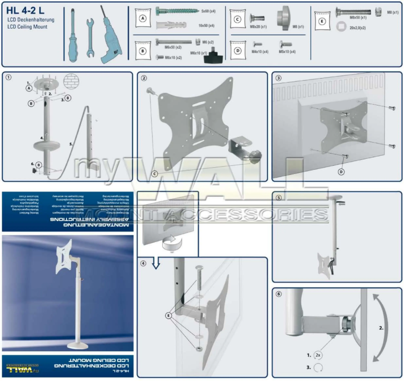 Page 1 de la notice Manuel utilisateur My Wall HL 4-2 L