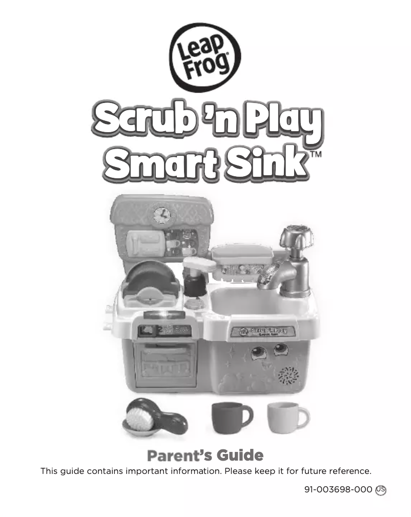 Página 1 del manual Manual de usuario Leap Frog Scrub 'n Play Smart Sink