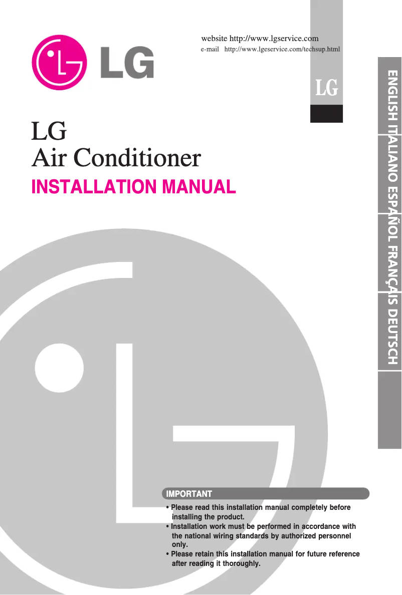 Página 1 del manual Manual de usuario LG AUUW4860