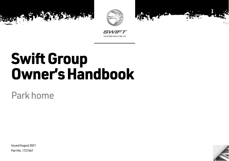 Image de la première page du manuel de l'appareil Park Home (2022)