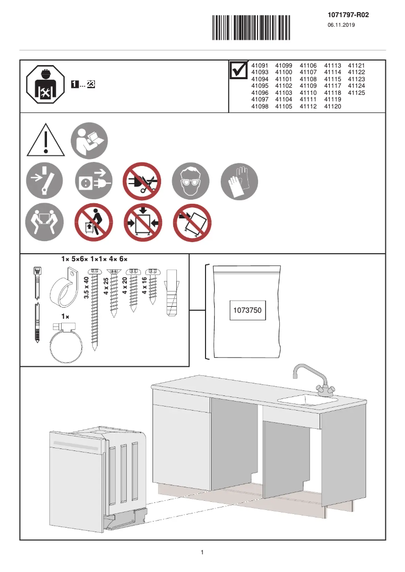 Page 1 de la notice Manuel utilisateur V-Zug AdoraDish V6000 with heat pump