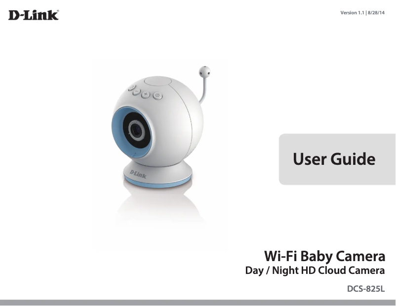 Page n°1 - Manuel utilisateur D-Link DCS-825L