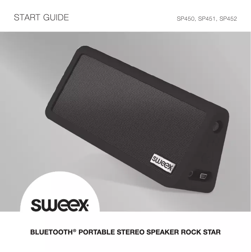 Page 1 de la notice Manuel utilisateur Sweex SP452