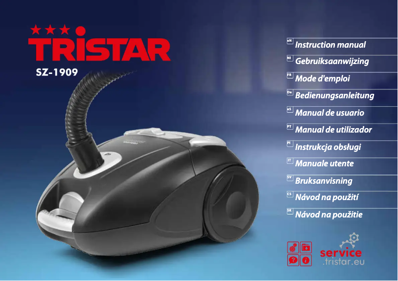 Page n°1 - Manuel utilisateur TriStar SZ-1909