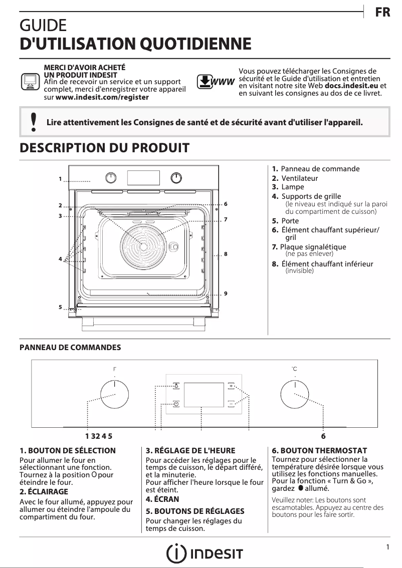 Image de la première page du manuel de l'appareil PBWR6 OH5V IN
