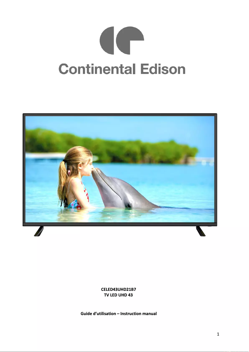 Image de la première page du manuel de l'appareil CELED43UHD21B7