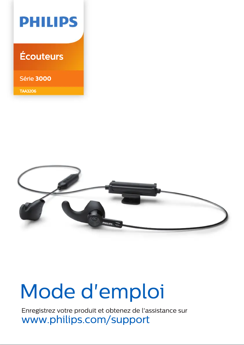 Page 1 de la notice Manuel utilisateur Philips TAA3206