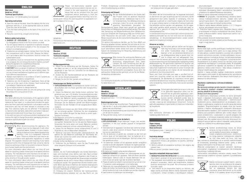 Image de la première page du manuel de l'appareil 271322