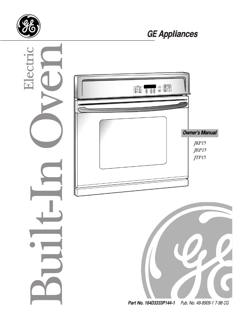 Image de la première page du manuel de l'appareil JTP15AAAA