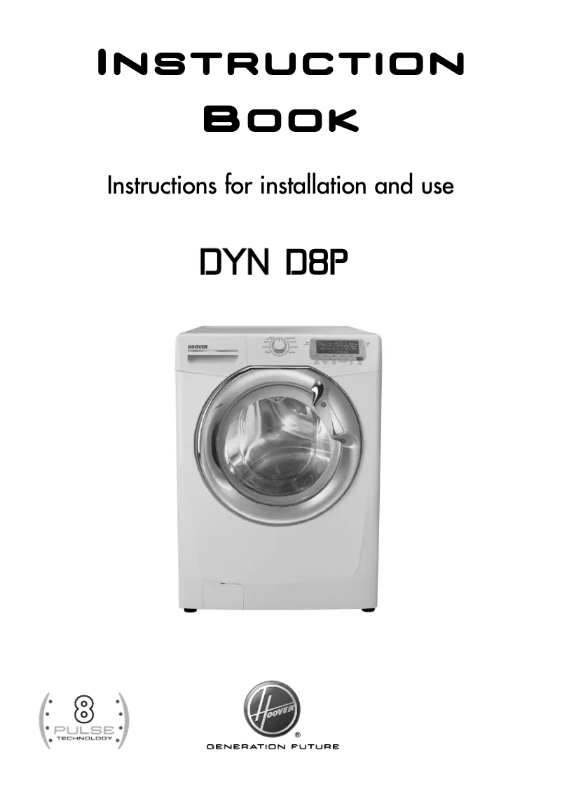 Página 1 del manual Manual de usuario Hoover DYN 8144D8PB/1-8