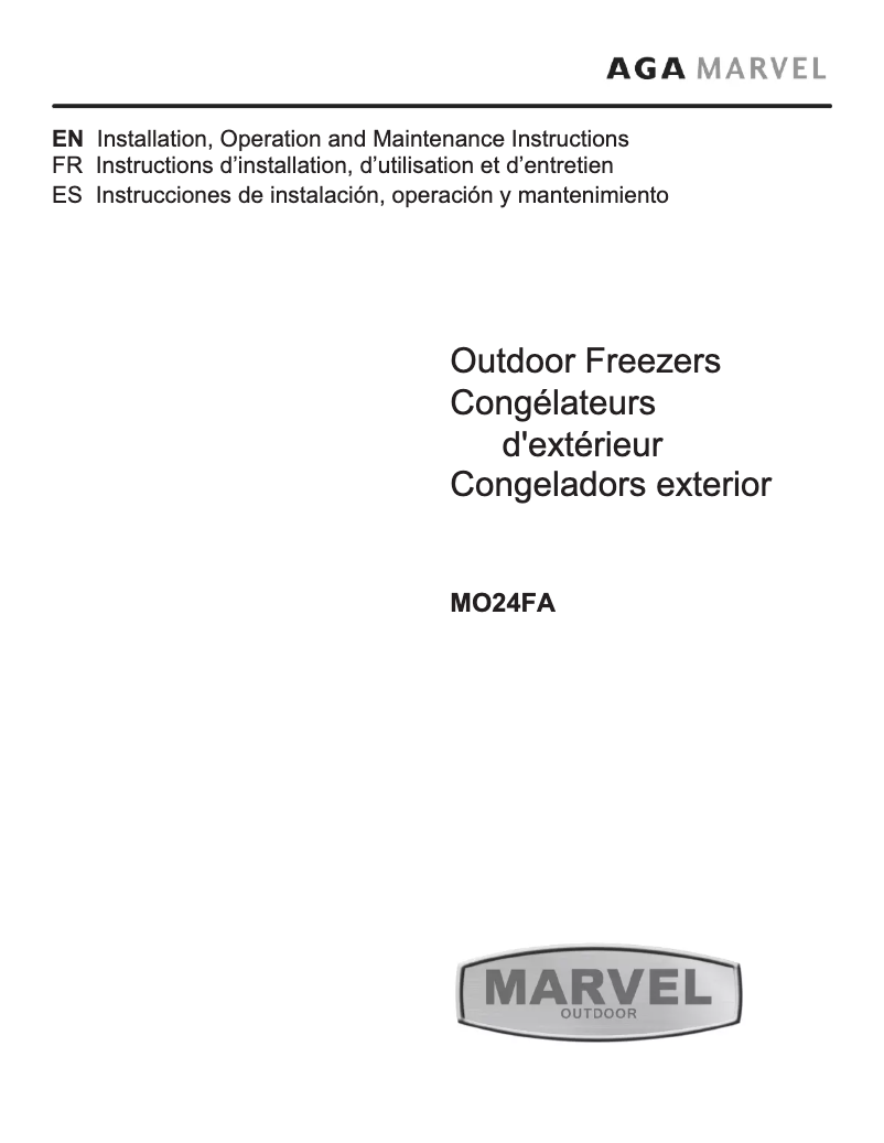Image de la première page du manuel de l'appareil MO24FAS1LS