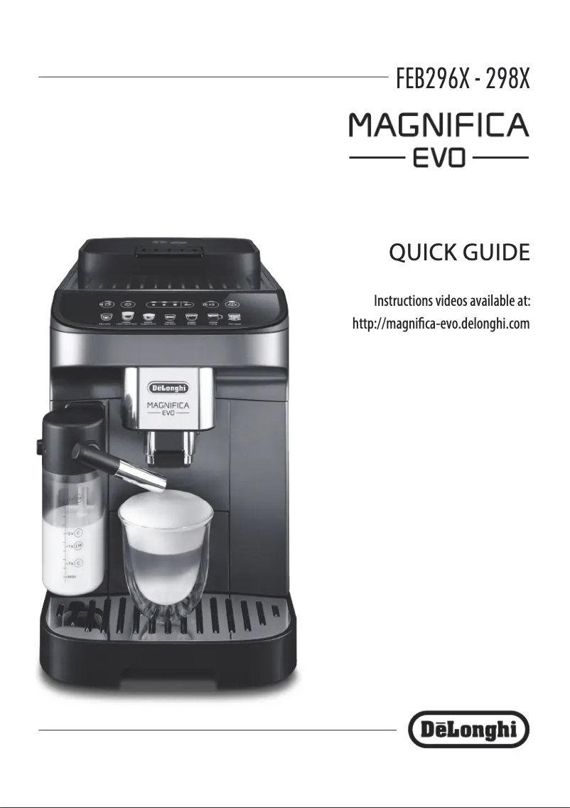 Page n°1 - Manuel utilisateur DeLonghi Magnifica EVO FEB2961