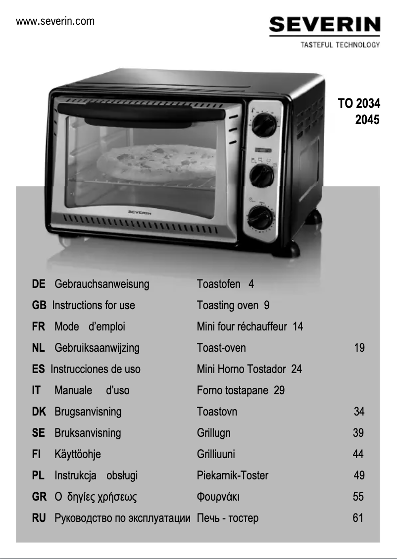 Image de la première page du manuel de l'appareil TO 2045