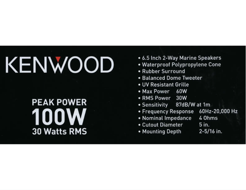 Page 1 de la notice Manuel utilisateur Kenwood KFC-1613MRW