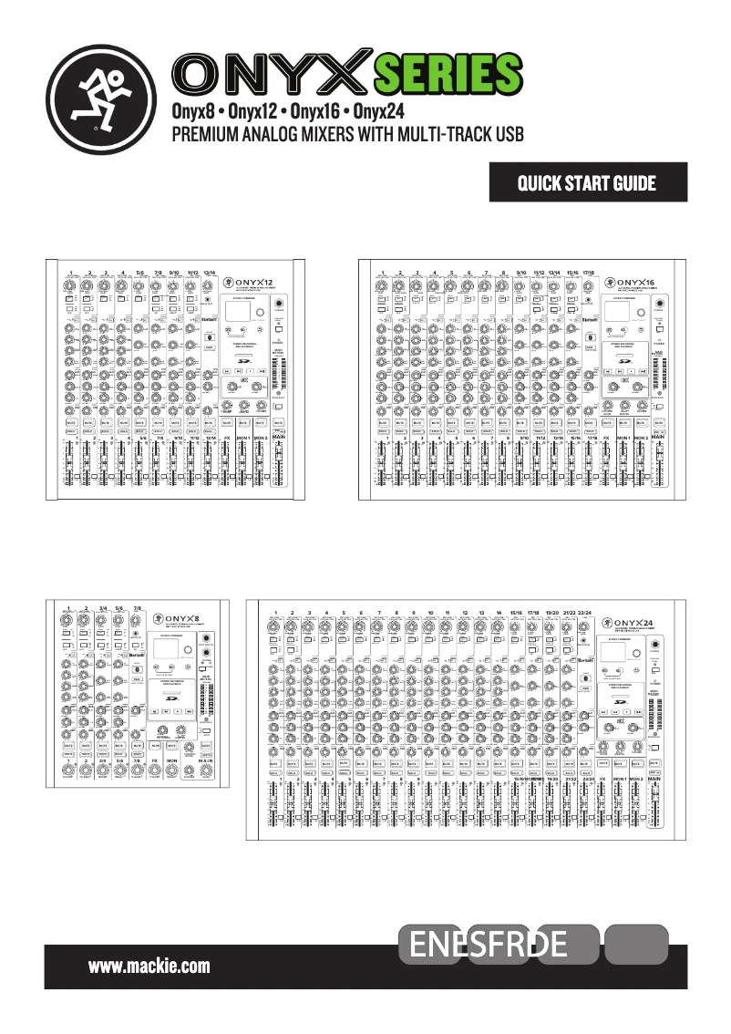 Image de la première page du manuel de l'appareil Onyx 8