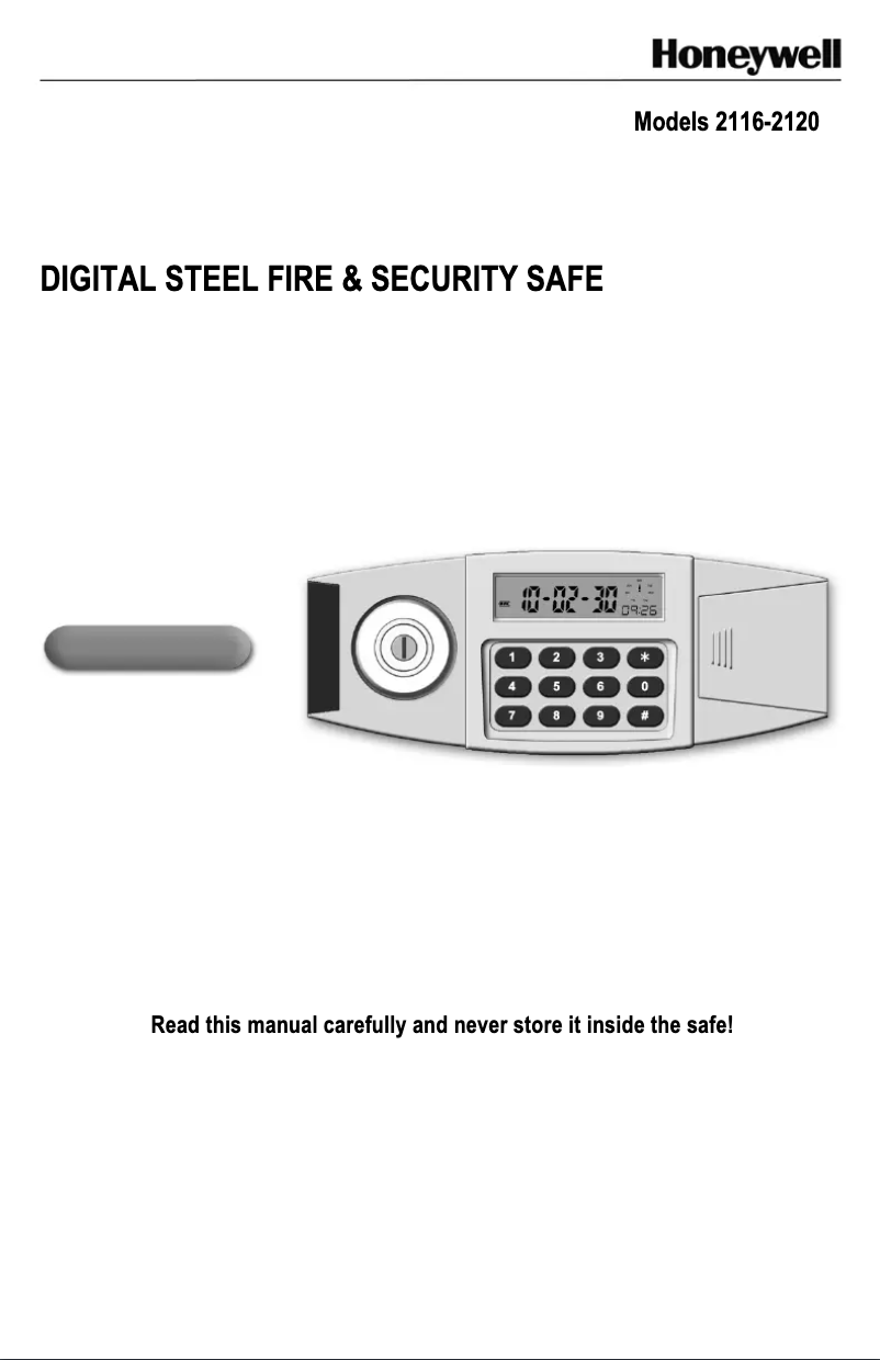 Page n°1 - Manuel utilisateur Honeywell 2120