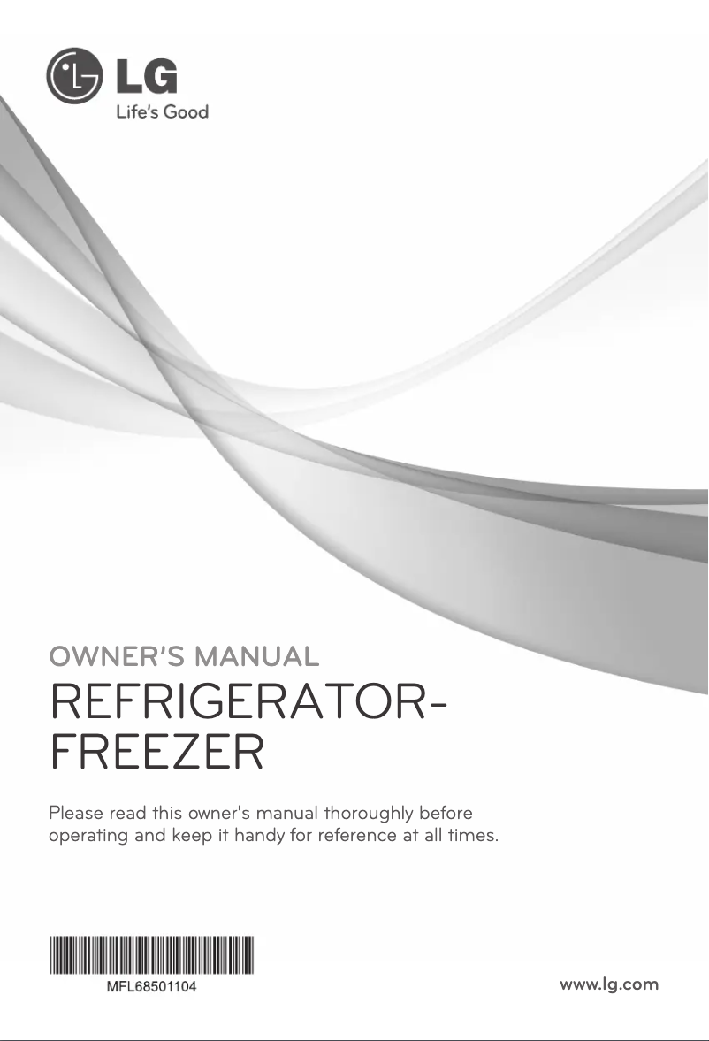 Page n°1 - Manuel utilisateur LG GR-M782HLHM