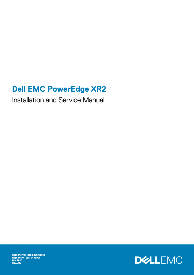 Image de la première page du manuel de l'appareil PowerEdge XR2