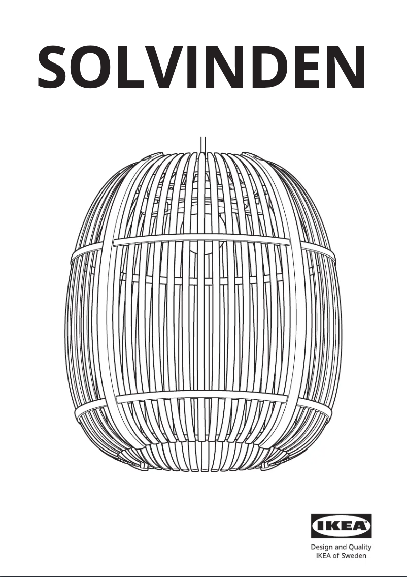 Image de la première page du manuel de l'appareil SOLVINDEN 105.718.34