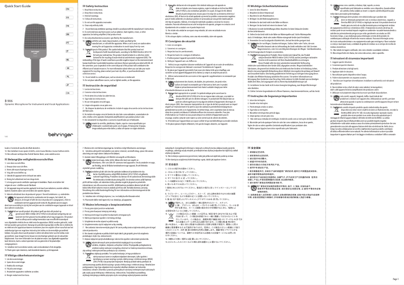 Image de la première page du manuel de l'appareil B 906