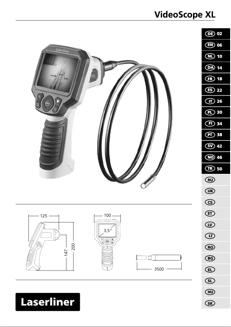 Page n°1 - Manuel utilisateur Laserliner VideoScope XL