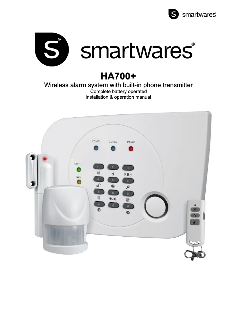 Image de la première page du manuel de l'appareil HA700+