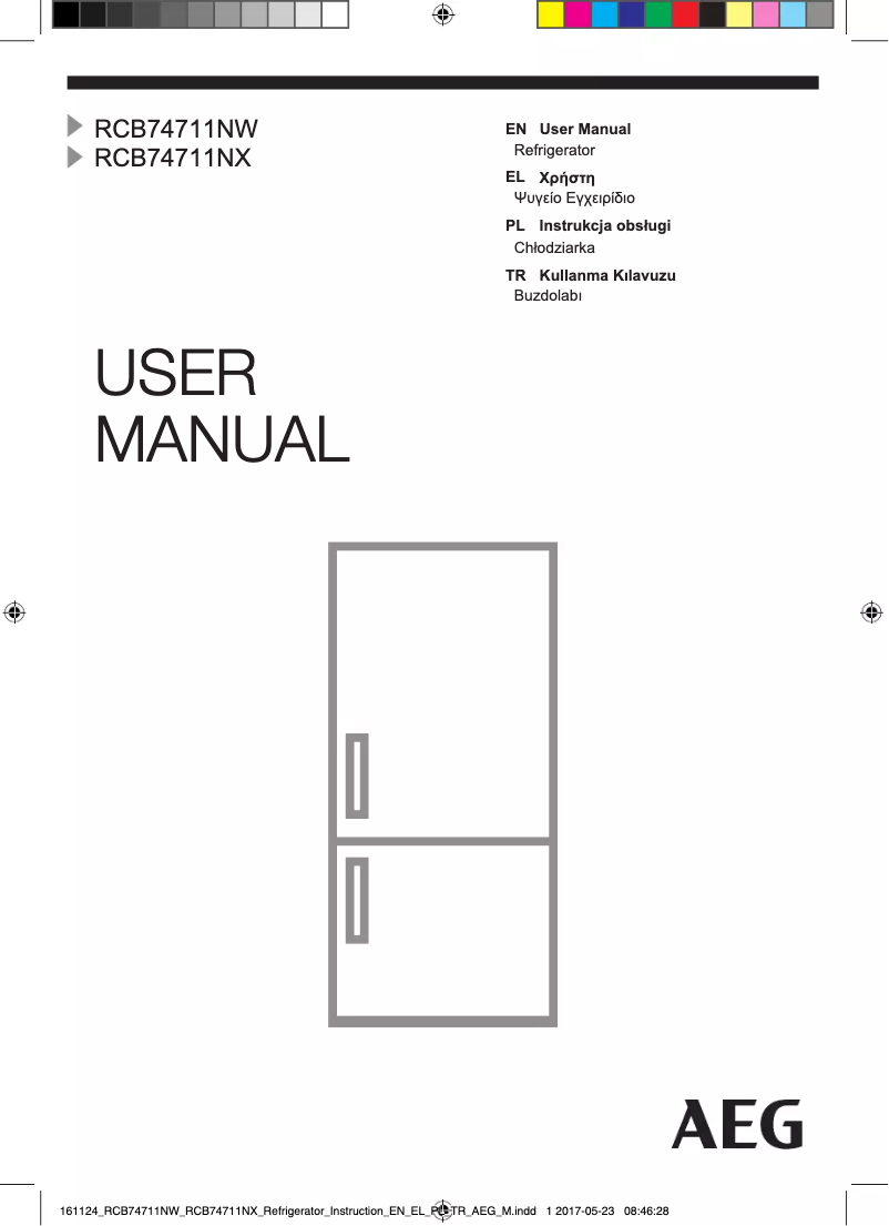 Imagen de la primera página del manual del dispositivo RCB74711NX