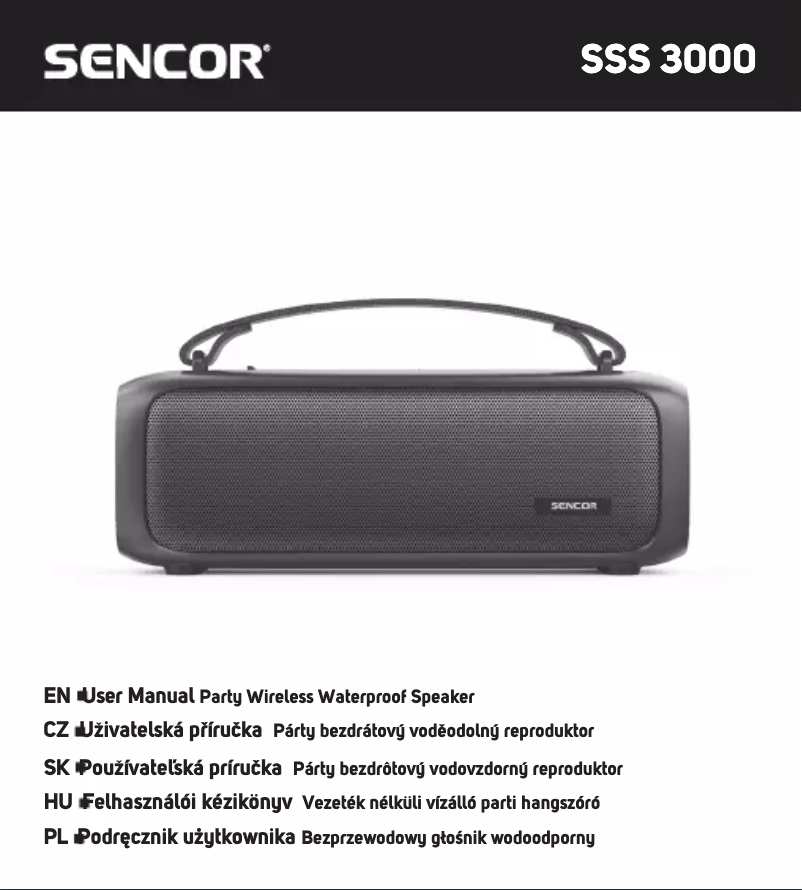 Página 1 del manual Manual de usuario Sencor SSS 3000