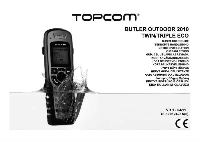 Page 1 de la notice Manuel utilisateur Topcom TE-5800