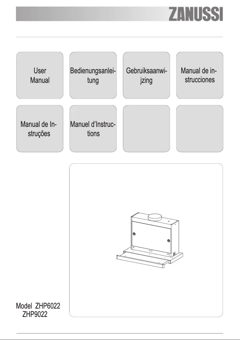 Image de la première page du manuel de l'appareil ZHP9022X