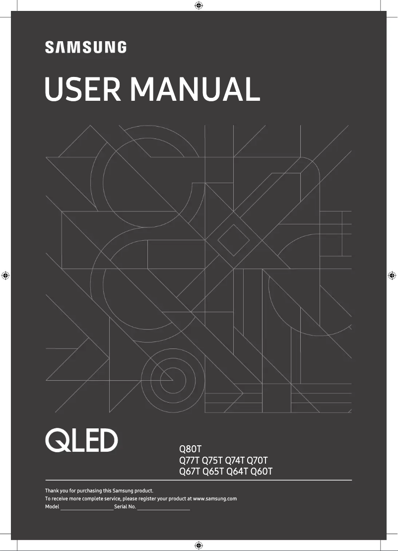 Image de la première page du manuel de l'appareil QE75Q80TAT