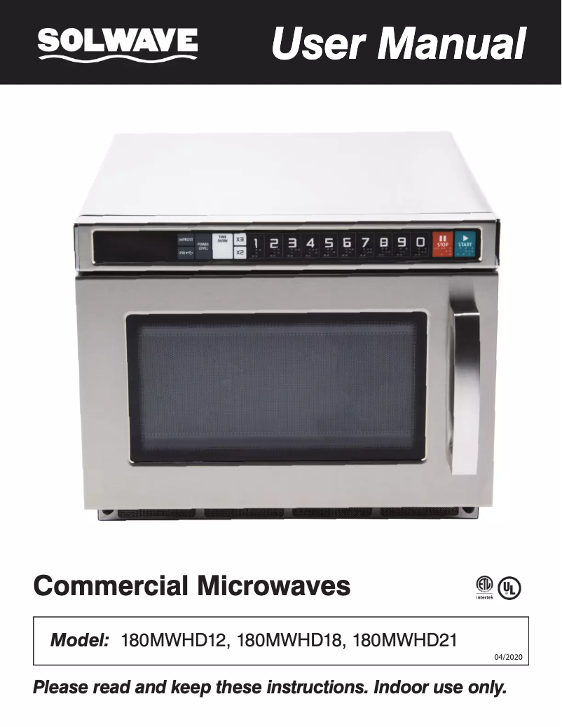 Image de la première page du manuel de l'appareil 180MWHD21