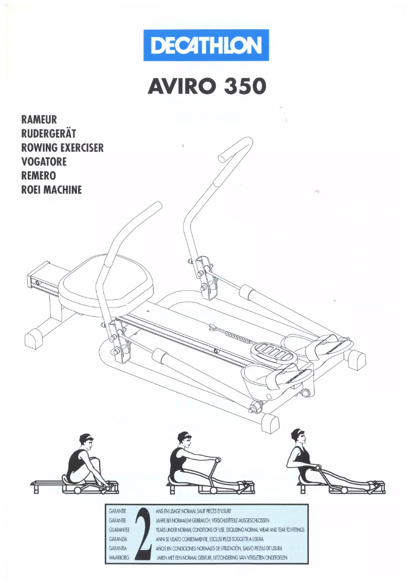 Page 1 of the manual User Manual Domyos AV 350