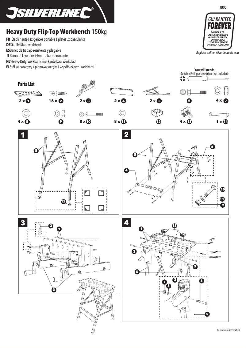 Image de la première page du manuel de l'appareil TB05