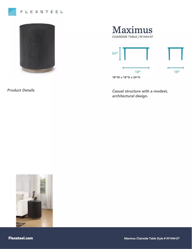 Page 1 de la notice Manuel utilisateur Flexsteel Maximus W1444-07