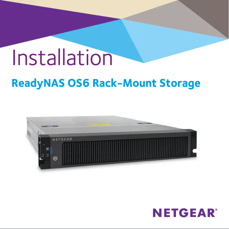 Page 1 de la notice Guide d'installation Netgear ReadyNAS RR4312X