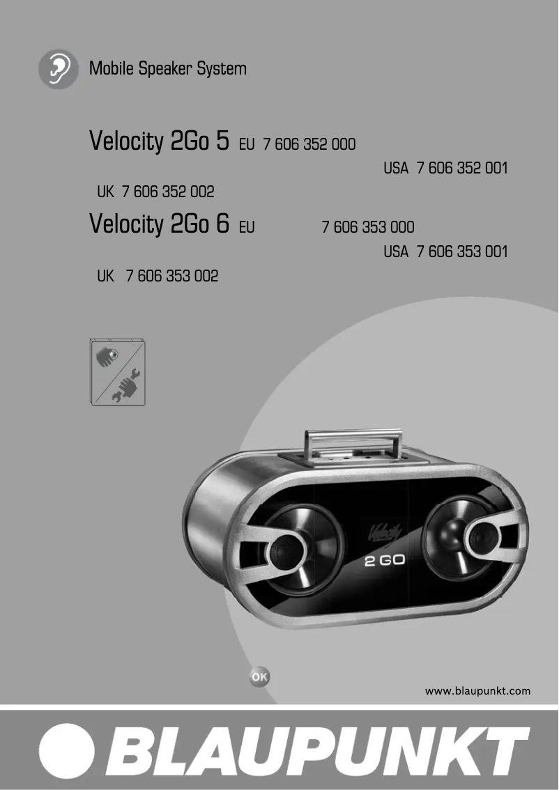 Página 1 del manual Manual de usuario Blaupunkt Velocity 2GO 5